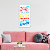Premium Wrapped Canvas (Glanz) Leinwanddruck (Insitu (Wohnzimmer))