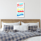 Premium Wrapped Canvas (Glanz) Leinwanddruck (Insitu (Schlafzimmer))