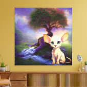 Premium Wrapped Canvas (Glanz) Leinwanddruck (Insitu (Wohnzimmer))