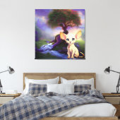 Premium Wrapped Canvas (Glanz) Leinwanddruck (Insitu (Schlafzimmer))