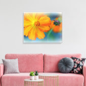 Premium Wrapped Canvas (Gloss) Blume Leinwanddruck (Insitu (Wohnzimmer))