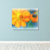 Premium Wrapped Canvas (Gloss) Blume Leinwanddruck (Insitu (Holzboden))