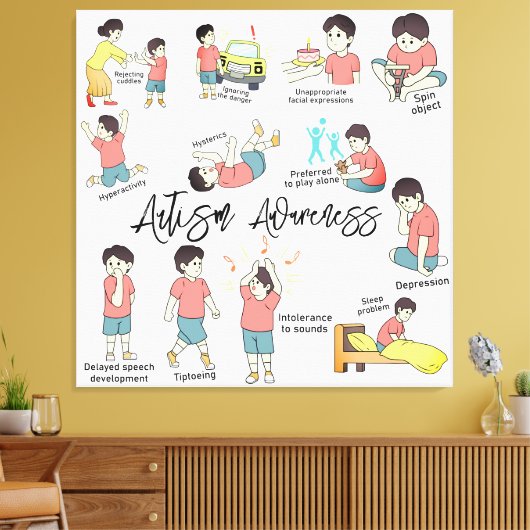 Premium Wrapped Canvas (Gloss) Leinwanddruck (Insitu (Wohnzimmer))