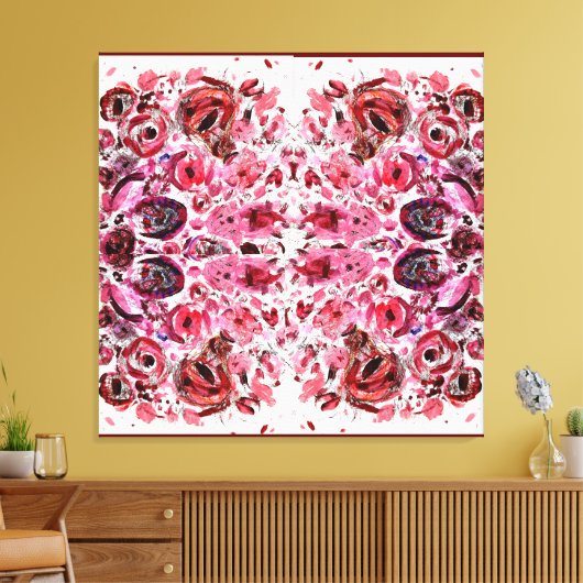 Premium Wrapped Canvas (Gloss) Passionred Leinwanddruck (Insitu (Wohnzimmer))