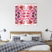 Premium Wrapped Canvas (Gloss) Passionred Leinwanddruck (Insitu (Schlafzimmer))