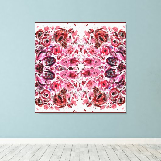 Premium Wrapped Canvas (Gloss) Passionred Leinwanddruck (Insitu (Holzboden))