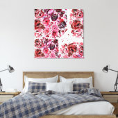 Premium Wrapped Canvas (Gloss) Passionred Leinwanddruck (Insitu (Schlafzimmer))