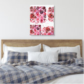 Premium Wrapped Canvas (Gloss) Passionred Leinwanddruck (Insitu (Schlafzimmer))