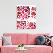 Premium Wrapped Canvas (Gloss) Passionred Leinwanddruck (Insitu (Wohnzimmer))