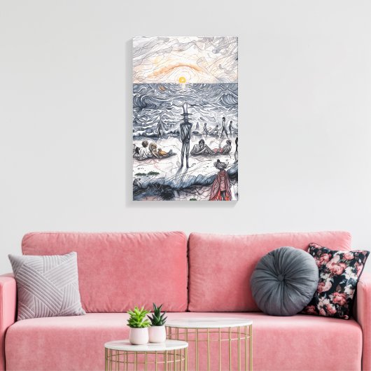 Premium Wrapped Canvas Leinwanddruck (Insitu (Wohnzimmer))