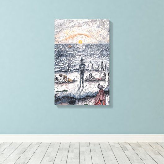 Premium Wrapped Canvas Leinwanddruck (Insitu (Holzboden))