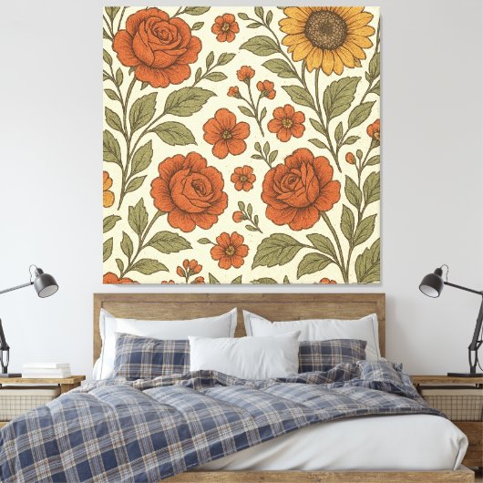 Premium Wrapped Canvas Leinwanddruck (Insitu (Schlafzimmer))