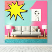 Premium Wrapped Canvas-stylish & Ready to Hang Art Leinwanddruck (Insitu (Holzboden))