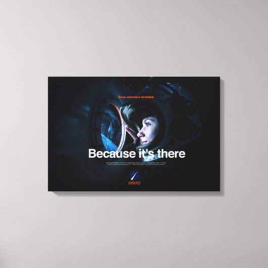 Premium Wrapped Canvas Weil es dort ist Leinwanddruck (Vorderseite)