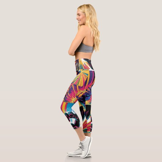 Premium Yoga Pants - Stretchy, komfortabel Capri Leggings (Links)