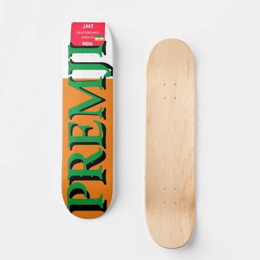 PREMJI JMT INDIA 7 3/4" Skateboard Deck (Vorderseite)