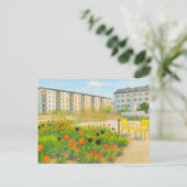 Premnitz Tulpen Saison aquarell havelland Feiertagspostkarte (Stehend Vorderseite)