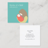 Prenatal Neonatal Midwifery Quadratische Visitenkarte (Vorne/Hinten)
