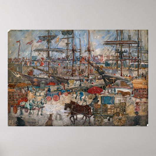Prendergast - Docks East Boston Poster (Vorne)