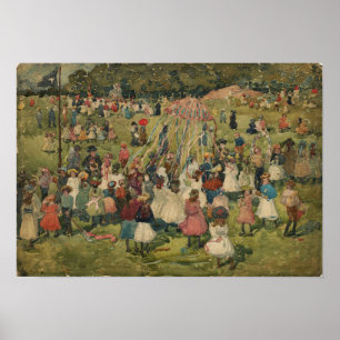 Prendergast - Erster Mai Central Park 1901 Poster