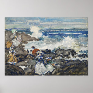 Prendergast - Felsen Wellen Und Figuren Poster