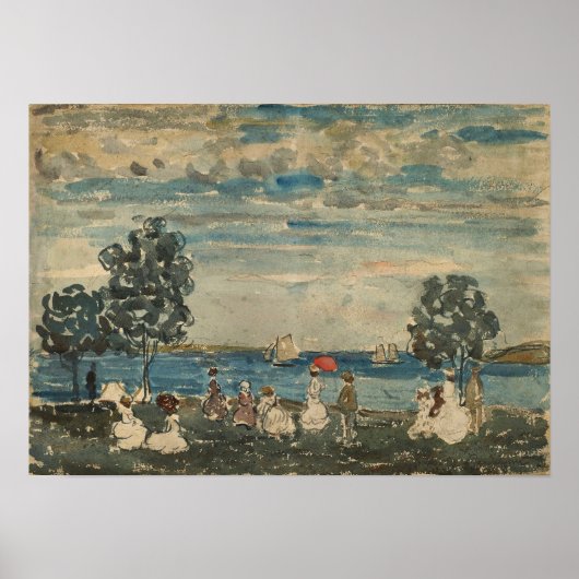 Prendergast - Figures on a Beach 1910 Poster (Vorne)