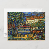 Prendergast - Paris Omnibus Postkarte (Vorne/Hinten)