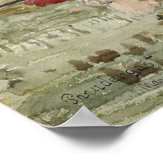 Prendergast - Regenschirme Poster (Ecke)