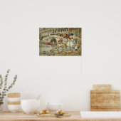 Prendergast - Regenschirme Poster (Küche)