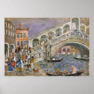 Prendergast - Rialto-Brücke Poster