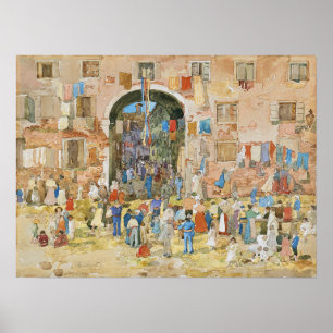 Prendergast - Riva Degli Schiavoni Castello Poster
