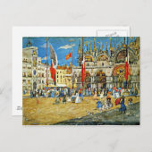Prendergast: San Marco, Venedig City Postkarte (Vorne/Hinten)