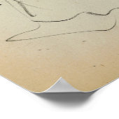 Prendergast - Stehende Frau in Profil Poster (Ecke)