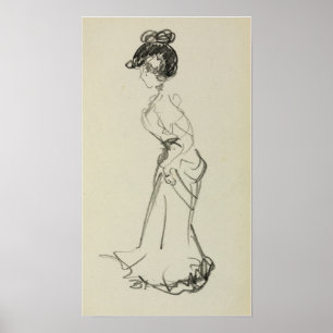 Prendergast - Stehende Frau Poster
