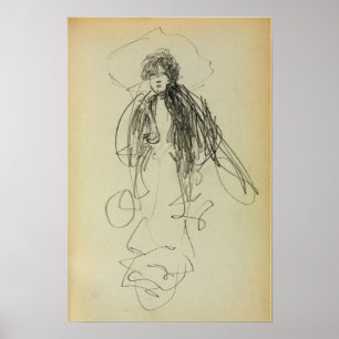 Prendergast - Stehende Frau Poster