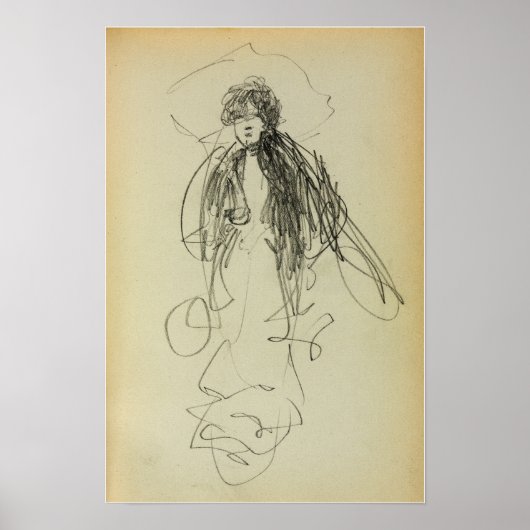 Prendergast - Stehende Frau Poster (Vorne)