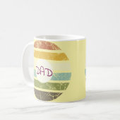 prénom personnalisé, Toilfarbe Vintag Kaffeetasse (Vorderseite Links)