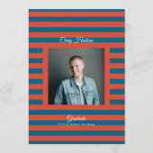 Prep High School Photo Graduate Announcement Cards Ankündigung (Vorderseite)