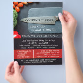 Prep Kitchen & Knife, Kochkurse Werbung Flyer (Hand)