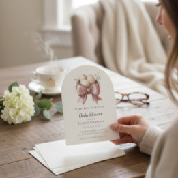 prep the nest pink baby shower  einladung