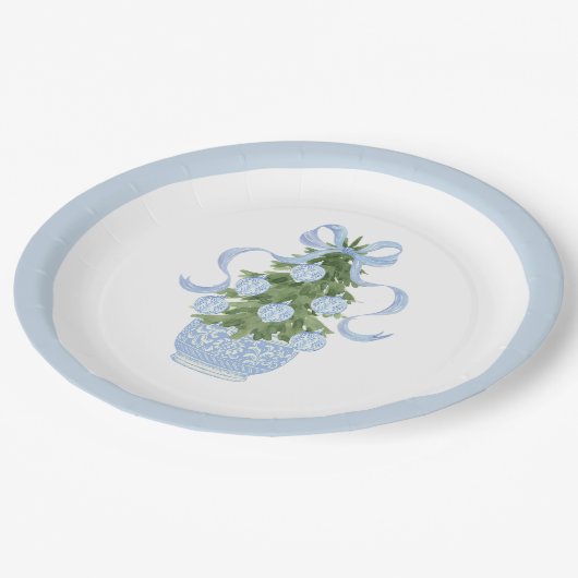 Prepaid Southern Blue Christmas Pappteller (Schrägansicht)