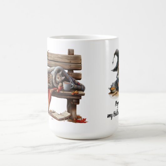 Preparing my Halloween potion Kaffeetasse (Mittel)