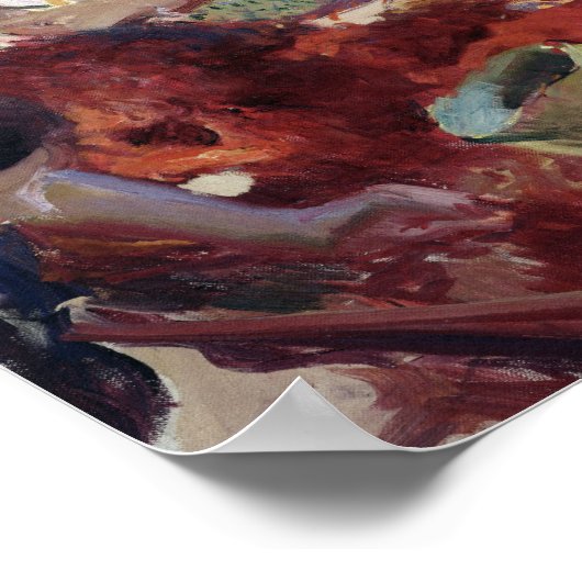 Preparing the Dry Grapes, 1890 Poster (Ecke)