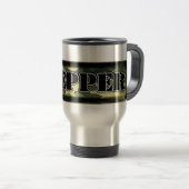 Prepper Camouflage Reisebecher (VorderseiteRechts)