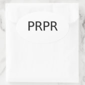 PREPPER Decal Ovaler Aufkleber (Tasche)