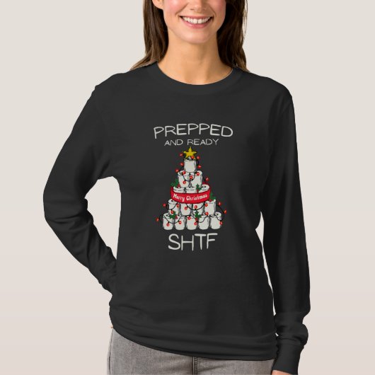 Prepper SHTF Toilet Paper Tree Prepper T-Shirt (Vorderseite)