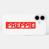 Preppie-Briefmarke Case-Mate iPhone Hülle (Rückseite (Horizontal))