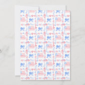 Preppy 4. Juli Party Einladung (Rückseite)