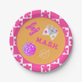 Preppy 90er-Rückwärtsbewegung Pappteller