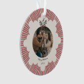 Preppy-Acrylnachtschmuck mit Foto Ornament (Vorderseite)